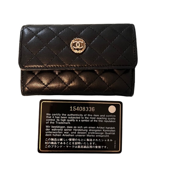 Chanel Black Quilted SMALL Wallet - Picture 3 of 15